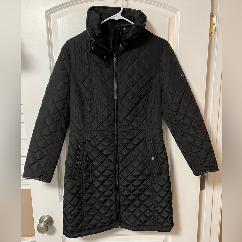 Ralph Lauren Black Quilted Puffer Coat
